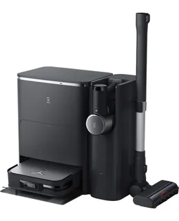 Robot aspirador y trapeador autoelevador ECOVACS Robotics - DEEBOT X2 COMBO COMPLETO Todo en uno con aspiradora de mano inalámbrica - Negro-OZX2MCP