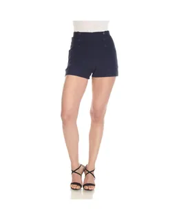 Women's Tailored Front Button Shorts