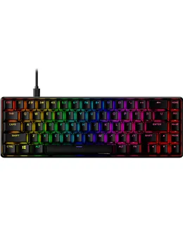 HyperX - Alloy Origins 65% Compacto Mecánico de Cable Teclado de Juego con Interruptor Táctico Acuático RGB - Negro-56R64AA#ABA