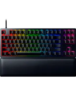 Teclado de Juego Razer - Huntsman V2 TKL Optico Cableado Púrpura de Interruptores Clickeantes con Retroiluminición RGB Chroma - Negro-RZ03-03940400-R3U1