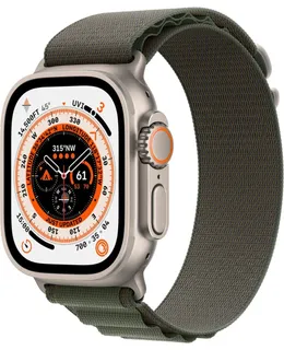 Reloj Apple Ultra 49mm Titanio Verde Anillo Alpino