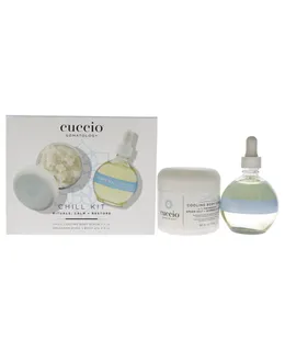 Kit de Enfriamiento Somatology por Cuccio Somatology para Unisex - 2 Piezas 2.7oz Exfoliante Corporal Refrescante, 2.5oz Aceite para Manos y Cuerpo Savasana