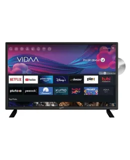 Televisor Inteligente de 24 pulgadas VDAA DLED AC/DC con Reproductor de DVD y Cable de Coche 12V