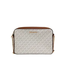 Bolso Crossbody de Cuero Michael Kors Jet Set Grande East West Vanilla