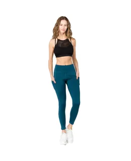 Leggings de cintura alta para mujer, pantalones de entrenamiento, yoga, running con bolsillos