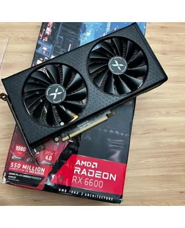 Tarjeta Gráfica de Juegos XFX Speedster SWFT 210 Radeon RX 6600 CORE con 8GB GDDR6 HDMI 3xDP, AMD RDNA 2 RX-66XL8LFDQ (Renovado)