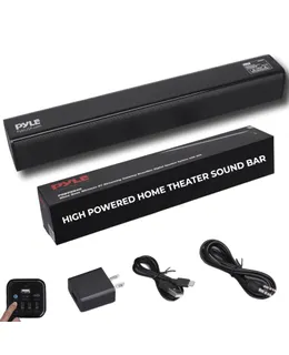 Pyle Altavoz Digital de Barra de Sonido de Mesa de 2 Canales