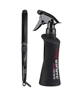 BaByliss Pro Studio Diseño Serie Serie Estudio Diseño 1.25 Pulgada Crimpcurl #BCI005UC + BaByliss Pro BSPRAYBOT Barberology 10oz Botella de Spray