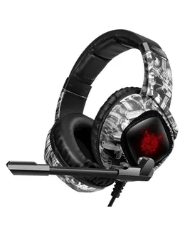 Auriculares de Gaming ONIKUMA K19 Camouflage con RGB para Computadora Móvil PS4