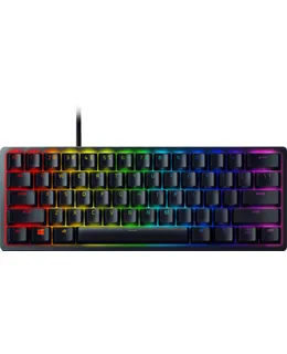Razer - Huntsman Mini 60% Teclado de Juego Cableado Óptico de Interruptores Clicky con Retroiluminación RGB Chroma - Negro-RZ03-03390500-R3U1