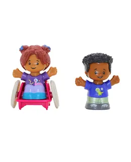 Fisher-Price Little People, Niña en Silla de Ruedas y Niño