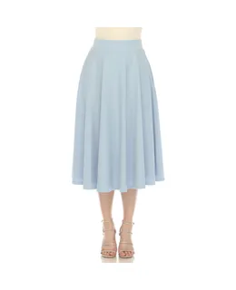 falda acampanada midi para mujer