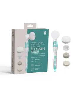 Brocha de Limpieza Facial y Corporal Avanzada con Mango Extendido