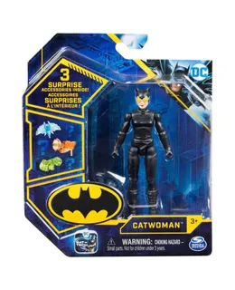 Figura de Acción de Batman de DC Comics de 4 pulgadas con Accesorios Sorpresa - Catwoman