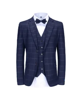 Traje de Tres Piezas de Pátano Cuadrado para Hombre Braveman