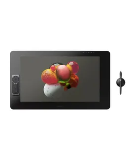 Monitor de dibujo gráfico Wacom Cintiq Pro 24 Creativo con lápiz y pantalla táctil - Monitor de dibujo gráfico 4K con presión de lápiz 8192 y 99% Adobe RGB (DTH2420K0), Negro