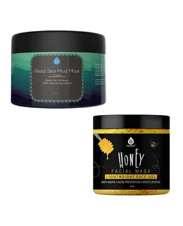 Paquete Pursonic Ultimate de Mascarilla para la Piel Detox y Hidratación - Mascarilla de Lodo del Mar Muerto y Mascarilla Facial de Miel