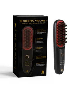 Plancha para Cabello Moderno de Terciopelo Calentado