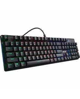 Acer - Teclado Mecánico de Juego Nitro NKW202 Ergonómico de Tamaño Completo Cableado - Negro-GPKBD11043
