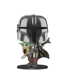 Funko Pop! Star Wars: El Mandaloriano con el Niño 10 pulgadas