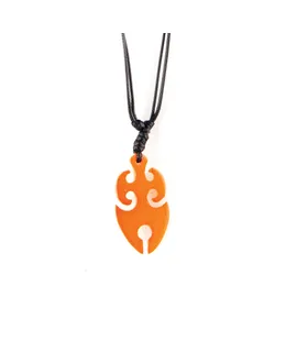 Collar Cambiante de Color - Llama Tribal - De Blanco a Naranja por DelSol para Mujeres - 1 Unidad