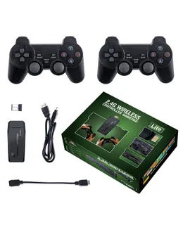 Palito de Juego 4K 64G 10000+ Consola de Video Juegos con 2 Mandos Inalámbricos HDMI