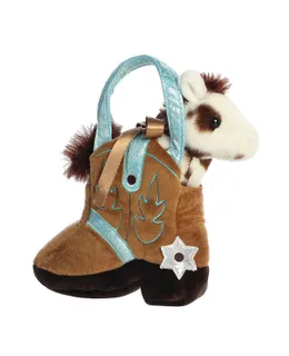 Aurora® Fashionable Fancy PalsTM 19cm Giddyup BootTM Animal de Peluche Blanco