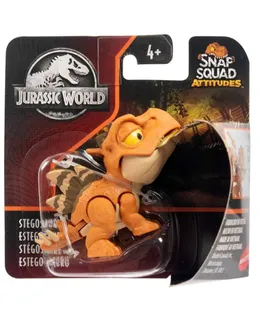 Figura Stegosaurus de Jurassic World Snap Squad Attitudes