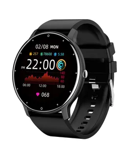 Reloj Inteligente Bluetooth Llamadas (Contestar/Realizar Llamada), Reloj Inteligente Compatible con Teléfonos Android e iOS, Seguimiento de Fitness con Frecuencia Cardíaca, Oxígeno en la Sangre, Monitor de Sueño (Negro)