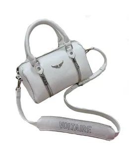 Bolso de hombro de cuero con estampado de lichis para mujeres Zadig & Voltaire