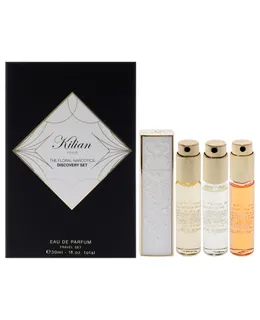 Juego de Descubrimiento de Drogas por Kilian para Unisex - 4 Piezas Regalo 0.25oz Love dont be Shy Perfume Spray, 0.25oz Cant stop loving You Perfume Spray, 0.25oz Rolling in Love Perfume Spray, 0.25oz Good girl gone Bad Perfume Spray