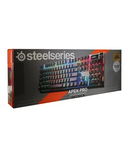Teclado de Juegos SteelSeries Apex Pro Full Size Cableado OmniPoint Gen 3 (Negro)