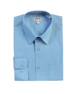 Camisa de Manga Larga Sólida para Hombres Gioberti