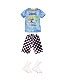 Paquete de Ropa de Barbie - Outfit de Tour Malibu 1961