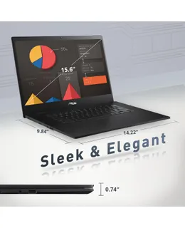 ASUS CX1500 Chromebook, 15.6" FHD, Intel Celeron N3350, 4GB RAM, 64GB eMMC, Chrome OS, Mineral Gray, CX1500CNA-WS44F