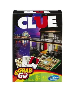 Juego de Clue Grab and Go (Tamaño de Viaje) de Hasbro