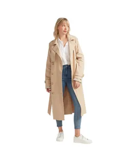 Abrigo Trench Empírico Belle & Bloom para Mujer en Camel