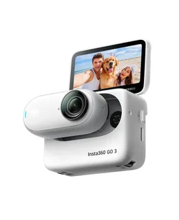 Cámara de Acción Insta360 GO 3 128GB – Pequeña y Ligera, Portátil y Versátil, Punto de Vista a Manos Libres, Montaje en Cualquier Lugar, Estabilización, Pod de Acción Multifuncional, Resistente al Agua, para Viajes, Deportes, Vlog -Blanco (Excelente Referenciado)