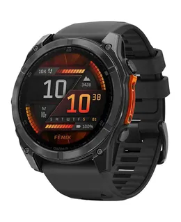Garmin - Reloj Inteligente Fenix 8 AMOLED 51mm - Gris ceniza / Negro
