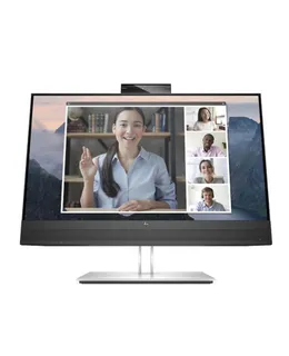 Monitor de Conferencia HP 24" (23.8" Visual) IPS FHD 5 ms GtG (con overdrive) 1920 x 1080 D-Sub, HDMI, DisplayPort, USB con Altavoces Integrados E24mv G4