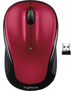 Mouse Inalámbico Óptico Ambidiestro Logitech - M325s - Rojo