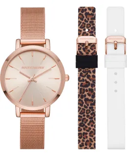 SKECHERS Set de Regalo para Mujer SR9029 con reloj y brazaletes