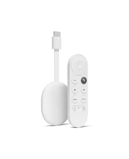 Chromecast con Google TV (4K) - Streaming Stick de Entretenimiento con Búsqueda por Voz - Mira Películas, Series y Televisión en Vivo en 4K HDR - Blanco