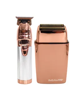 BaBylissPRO LIMITEDFX Colección Edición Limitada Cortador y Afeitador de Doble Lámina Rosa Oro #FXDUOFS2TRG