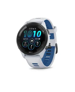 Smartwatch Garmin - Forerunner 265 GPS Smartwatch 46 mm Polimero Reforzado con Fibra - Negro/Whitestone