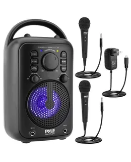 Pyle 4'' Altavoz Inalámbrico de Transmisión BT - Portátil