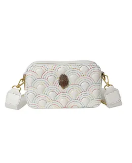 Bolsa de hombro de lujo Kurt Geiger Designer Camera Fashion Trendy Ladies Zip Letter Small Square Bag Women Handbag