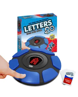Juego de palabras Flownwing con 20 cartas, Juego de mesa familiar de ritmo rápido, Estructura de pantalla digital del juego de palabras, Juego de palabras para pensar, Juego de palabras para tocar para niños y adultos (Versión en español - Rojo)