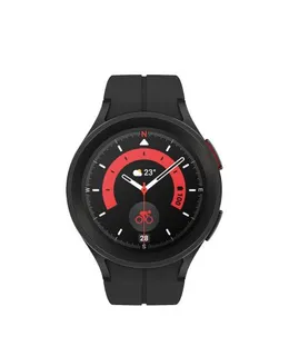 Reloj Inteligente Samsung Galaxy Watch 5 Pro 45mm con GPS, Monitor de Frecuencia Cardíaca, Seguimiento de Fitness - Titanio, Cristal de Zafiro, Batería Mejorada-Negro (Reacondicionado)