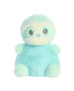 bibasTM Suave Lil BiscuitsTM 15cm Animal de Peluche Bebé PerezosoTM Azul